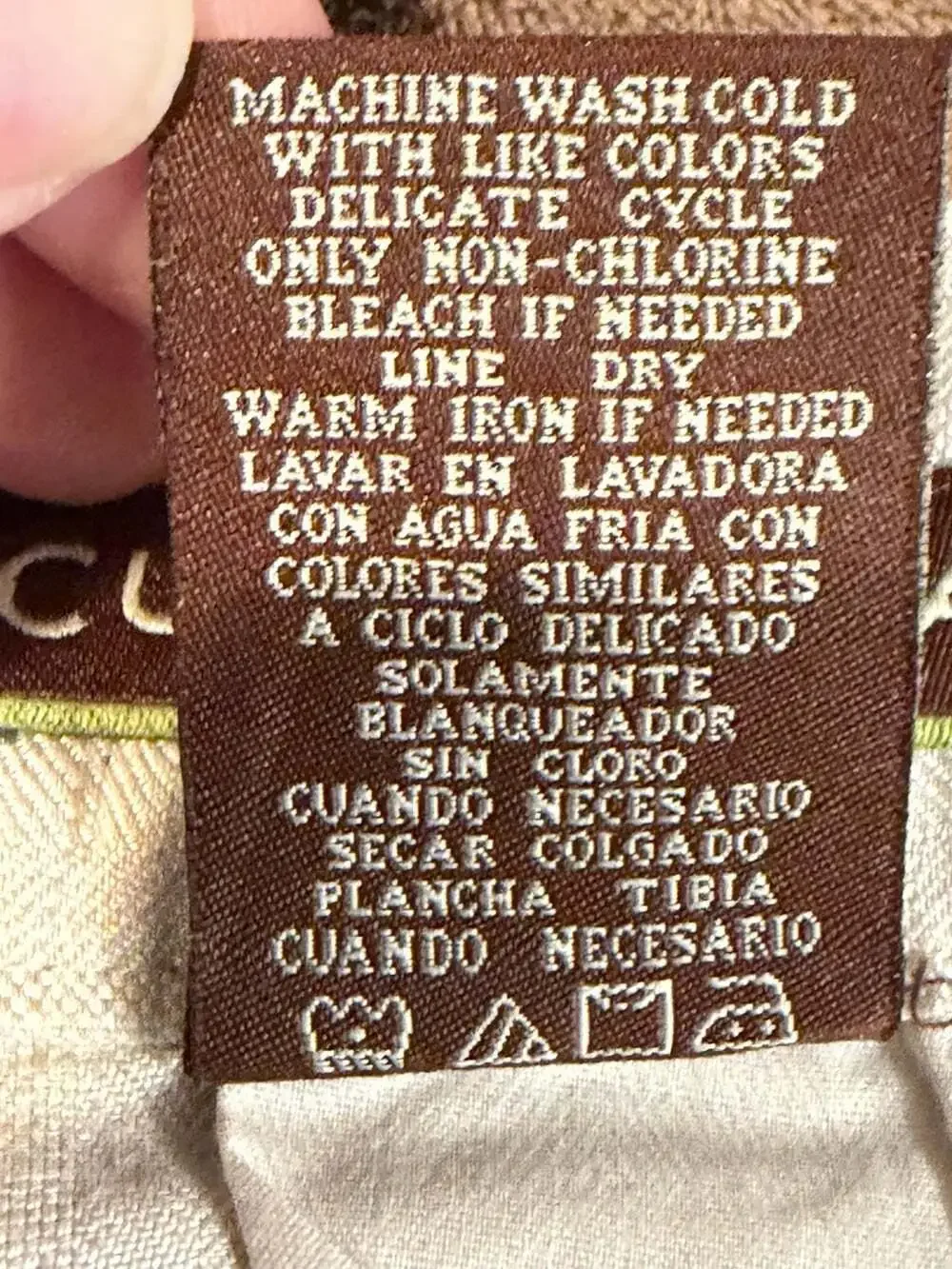 Cubavera Tan Pants Men's Large(36/38) Tan Linen Blend Loose